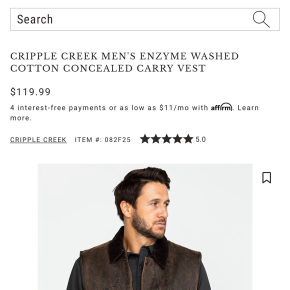 Cripple Creek Other - Mens Vest